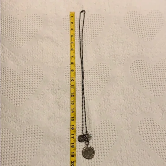 Stamped Letter “F” Necklace - Picture 8 of 8